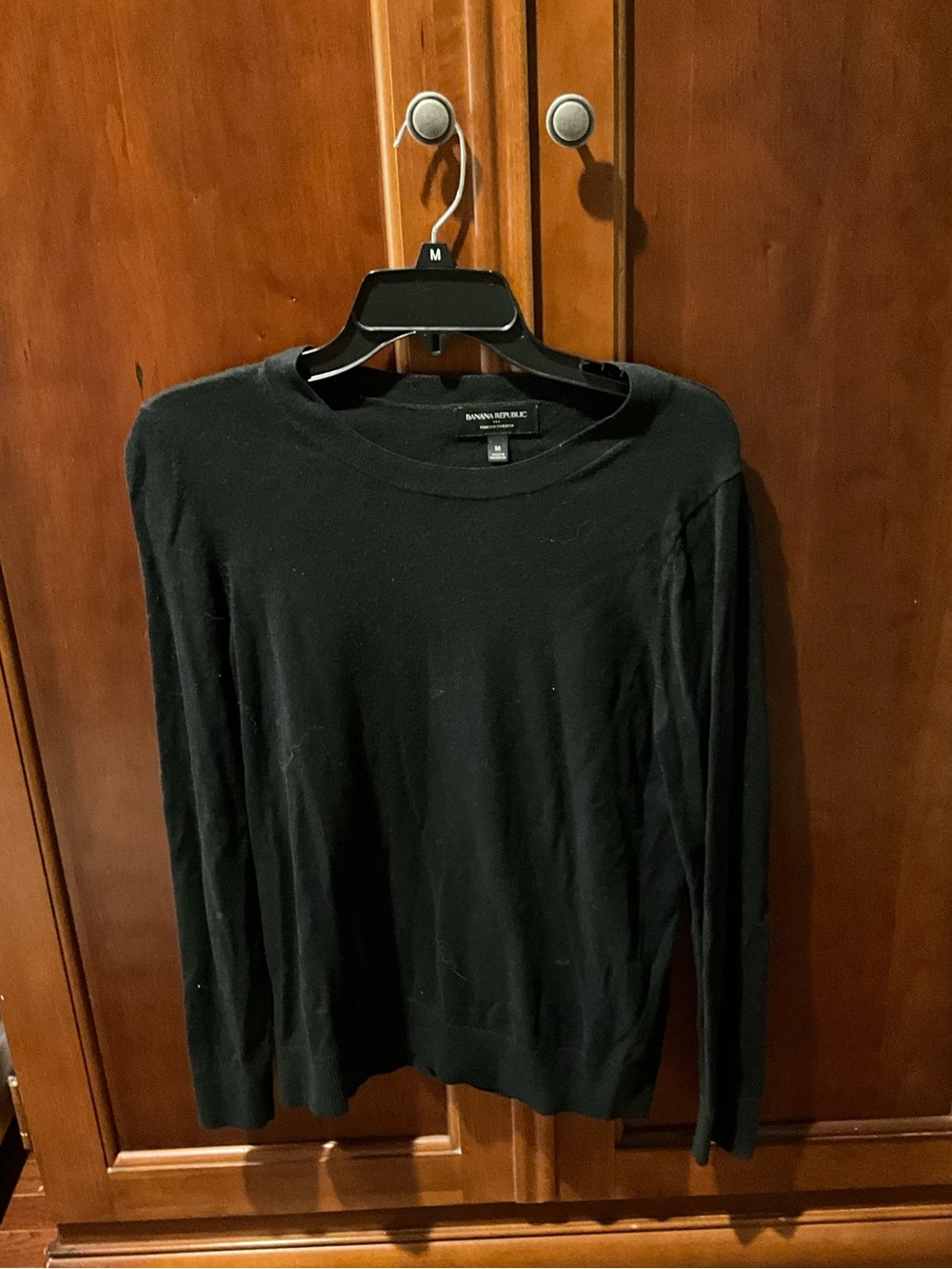 Banana Republic Black Crewneck Sweater Size Medium